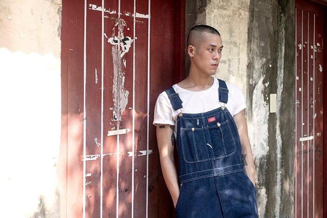 Vintage Dickies 吊带裤 - 背带裤/连体裤 - 棉．麻 蓝色