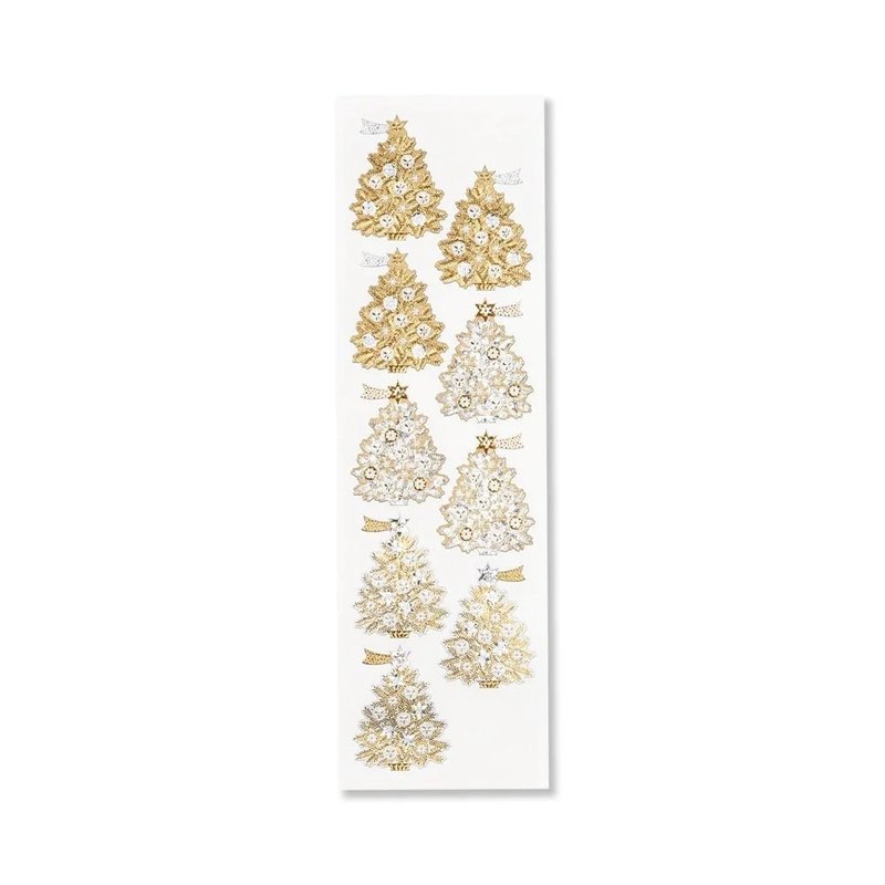 CHRISTMAS TREE GOLD 贴纸 圣诞树 金色 / 圣诞节 - 贴纸 - 纸 
