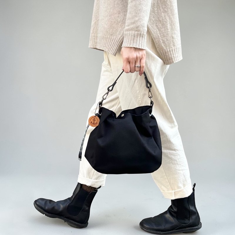 BALON mini 黑色 x 黑色 CORDURA 泼水尼龙材质包款 - 侧背包/斜挎包 - 尼龙 黑色