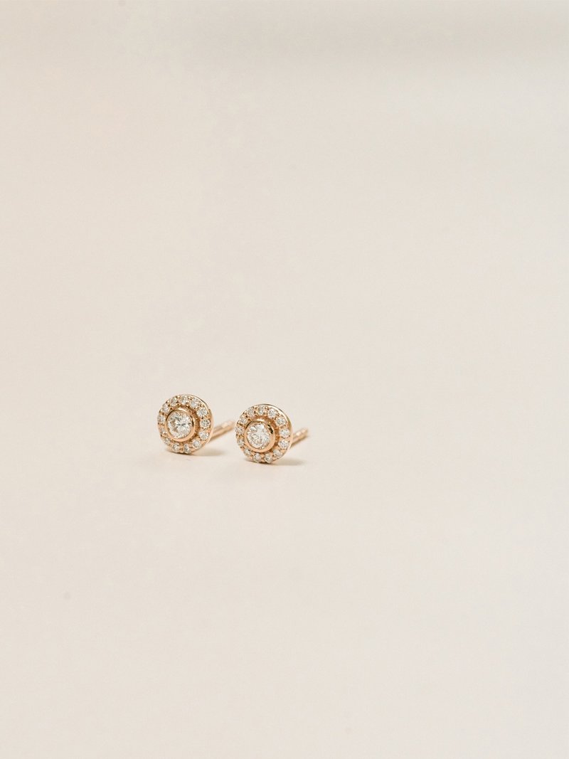 | SUBLIME闪耀耳环 | 18K金 钻石轻珠宝//圣诞礼物 - 耳环/耳夹 - 贵金属 