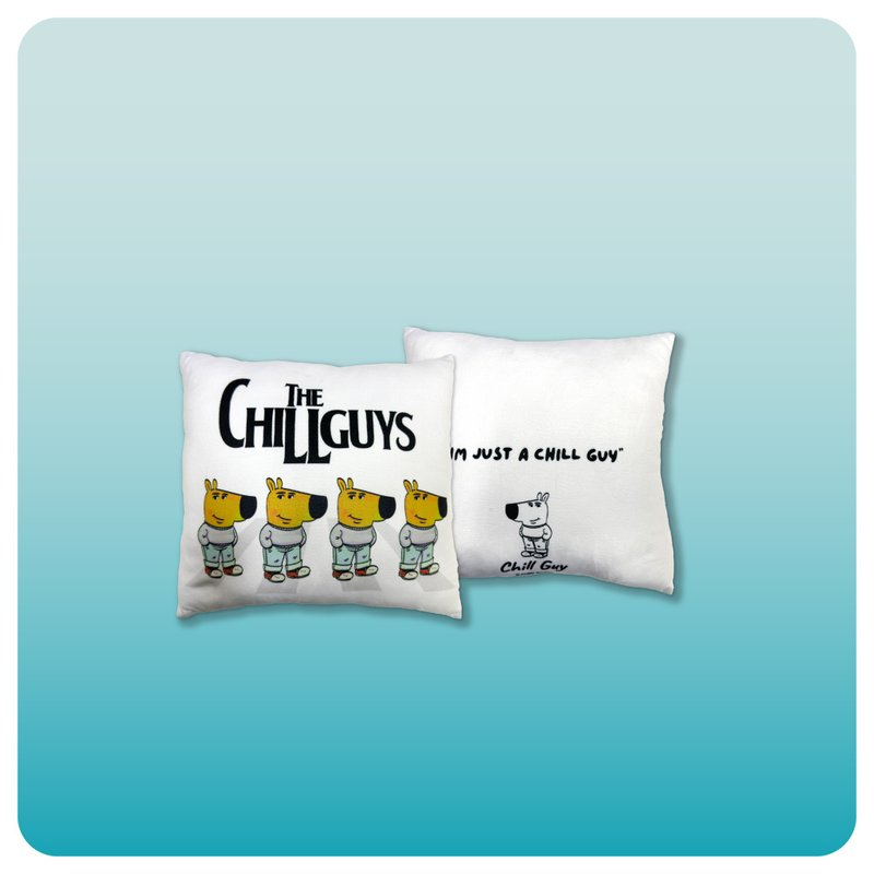 Chill Guy 咕𠱸 03 - 枕头/抱枕 - 聚酯纤维 