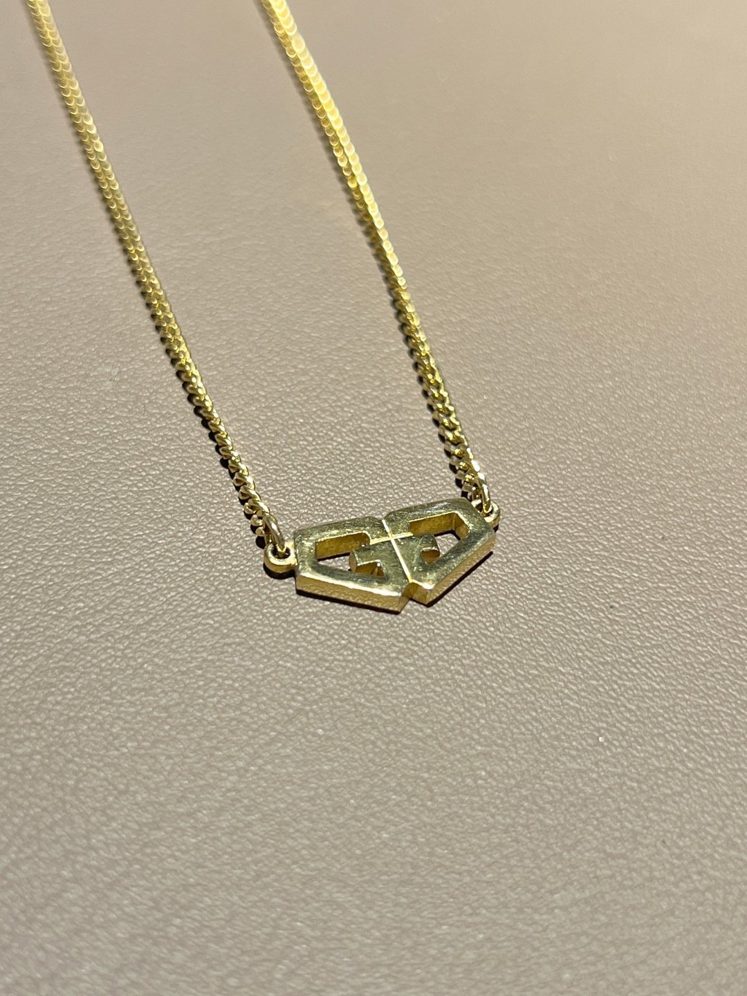Givenchy GG心形吊坠金色颈链项链 有首饰盒 日本中古二手vintage - 项链 - 其他金属 金色
