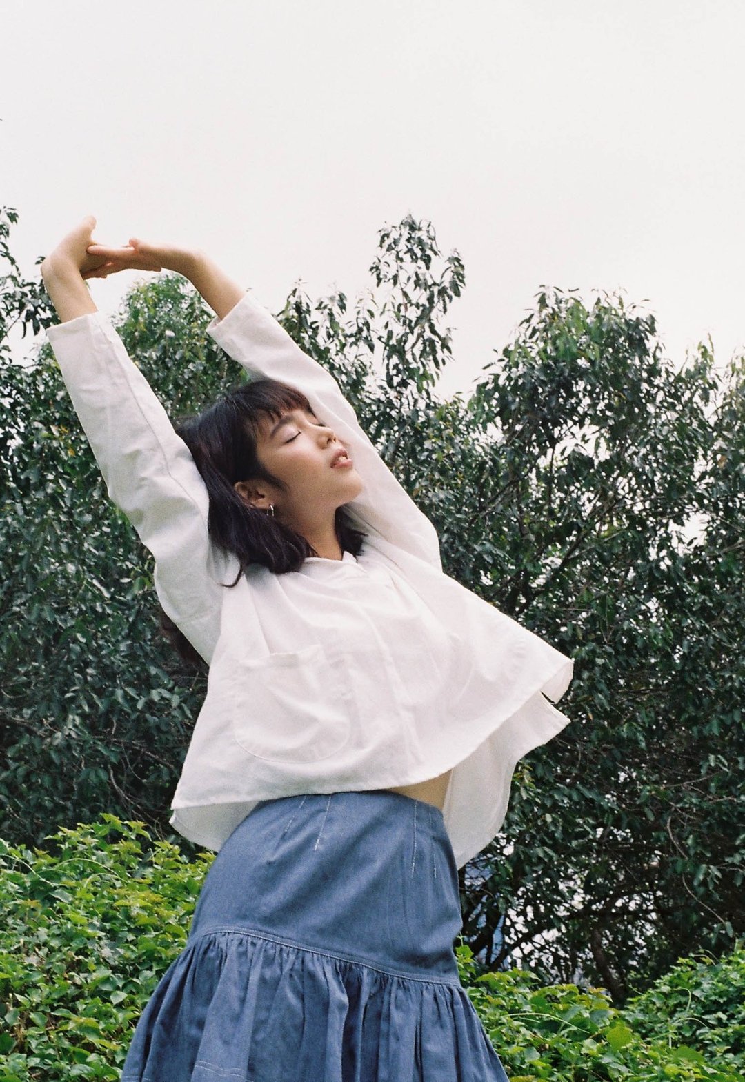 Sailor top (White) - 中性连帽卫衣/T 恤 - 棉 白色