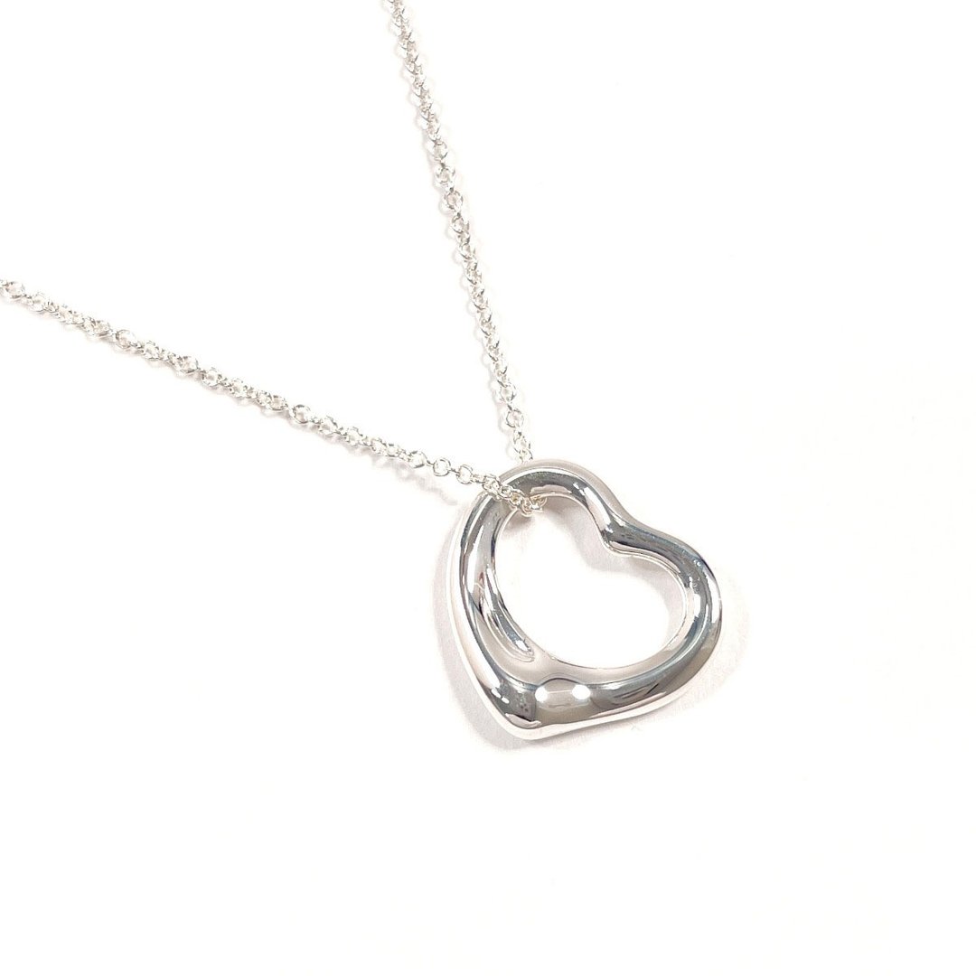 【日本直购．品相极佳二手品】 蒂芙尼 TIFFANY&Co. 项链 艾尔莎·佩提 经典心形 925银 饰品 已抛光 - 项链 - 纯银 银色