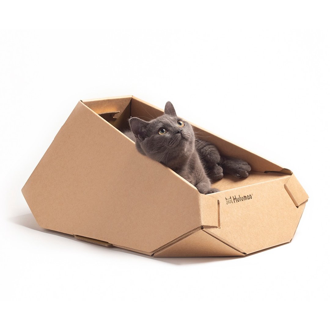 Lounge Chair猫躺椅纸制猫家具猫屋【内附抓板】 - 床垫/笼子 - 纸 卡其色
