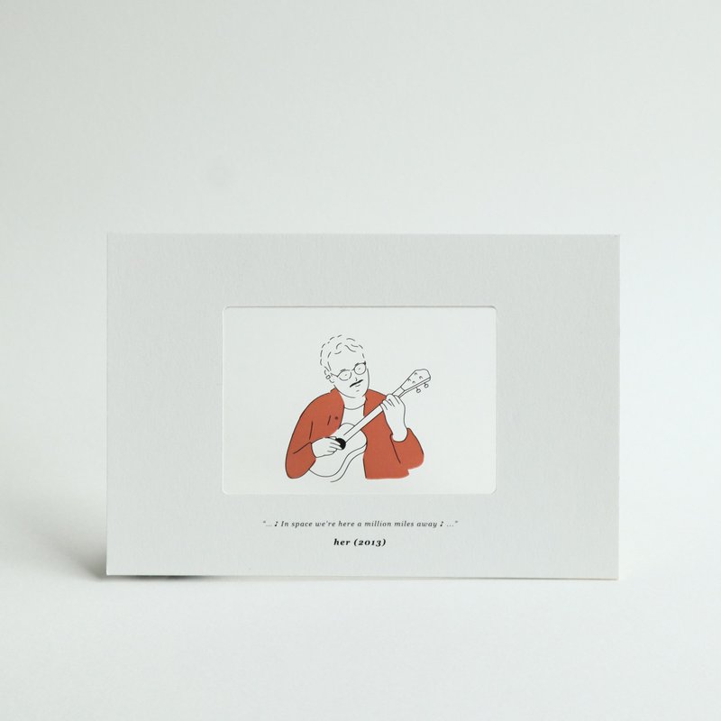 Love Senses Clear Postcard - Theodore and Samantha - 卡片/明信片 - 纸 透明