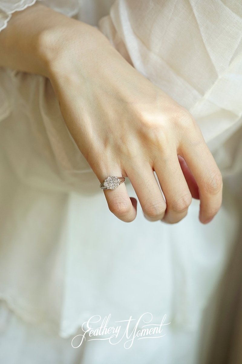 图章尾戒复古文艺优雅中性疗愈简约质感 - 戒指 - 银 