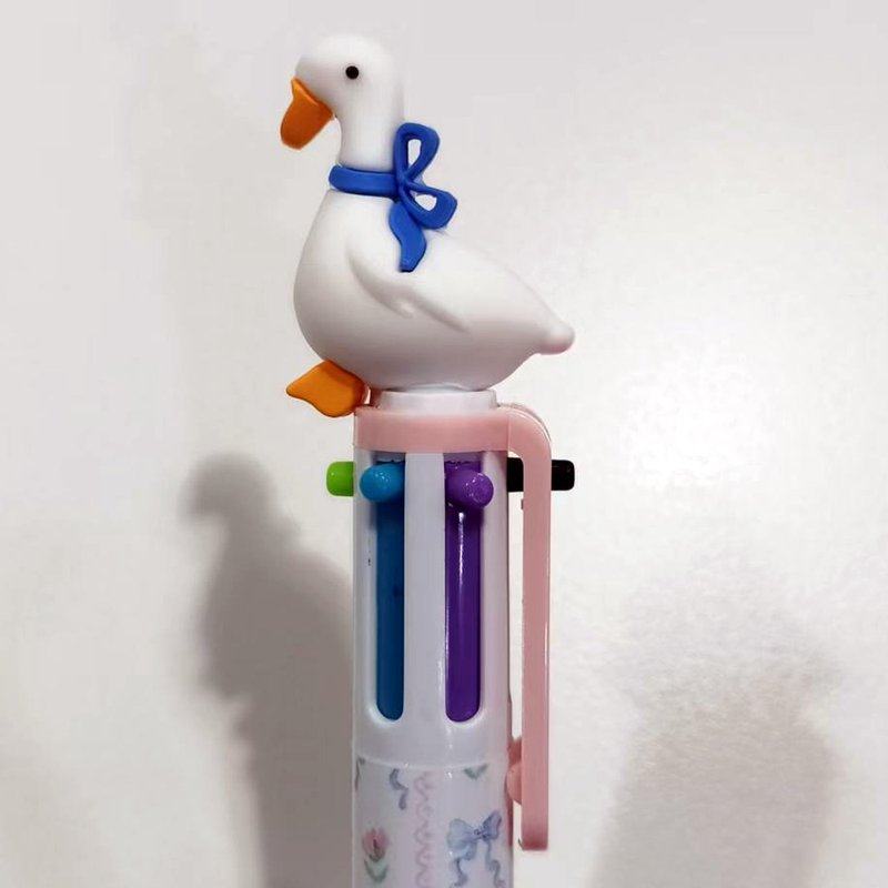 立体小鹅造型多色圆珠笔 - 圆珠笔/中性笔 - 塑料 