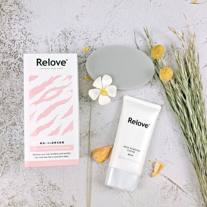 Relove 瞬净-Ku溜零毛发霜(80ml)私密VIO/男女适用 - 其他 - 其他材质 白色