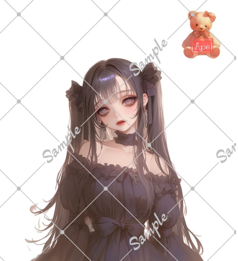 原创人物贴纸 装饰贴纸 5 枚入 - 贴纸 - 纸 