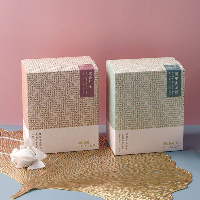 金鱼茶包小礼盒【清甜花果茶系列】(5包入) 台湾特色伴手礼 茶叶 - 茶 - 植物．花 