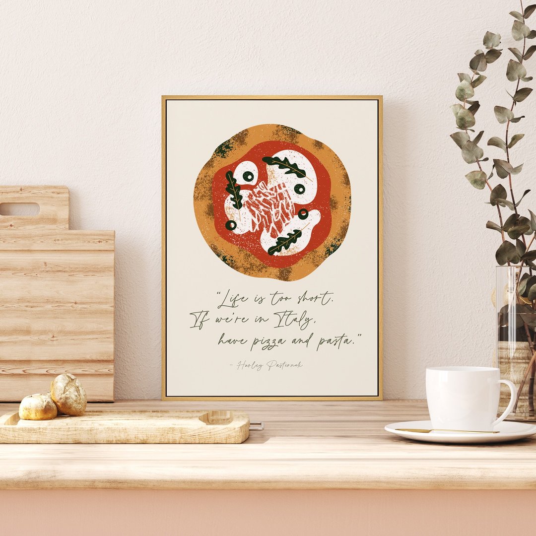 疗愈活力美食 I - 意大利美食餐厨挂画/厨房装饰/餐厅挂画 - 海报/装饰画/版画 - 棉 橘色