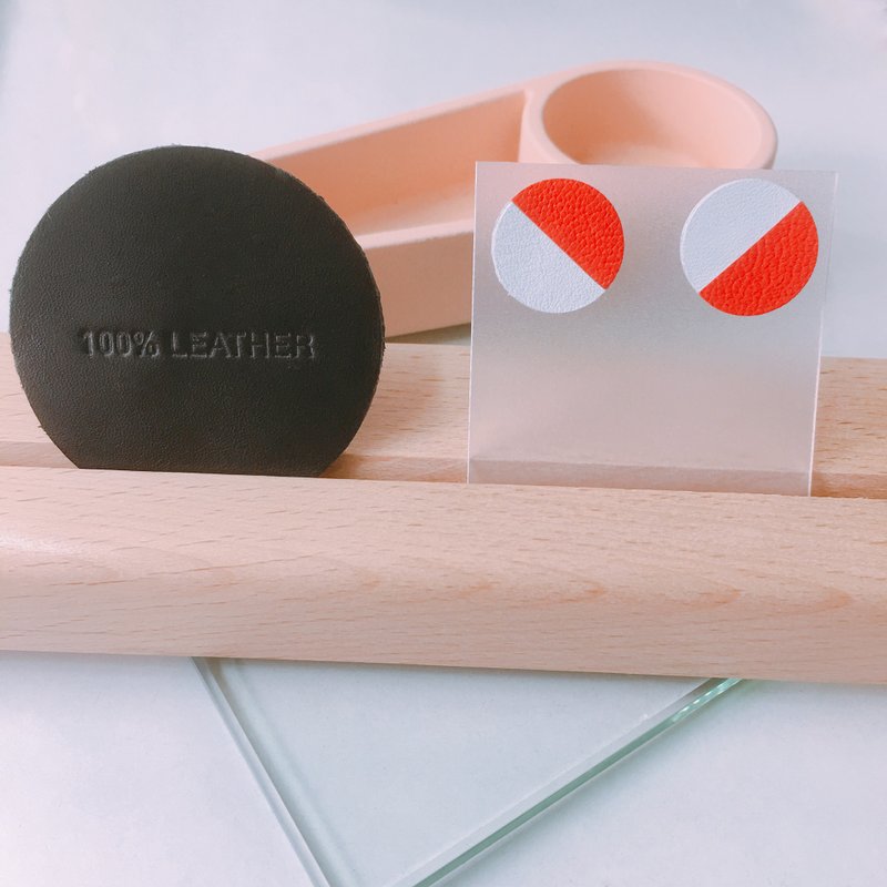 Anyway Any-ear 真皮耳环系列 U02 - 耳环/耳夹 - 真皮 