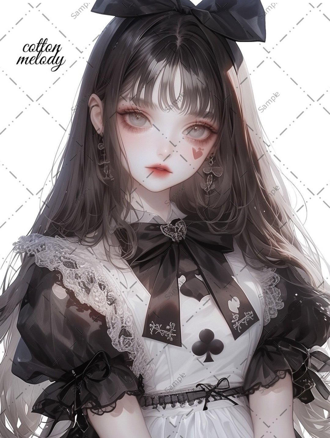 original sticker no.648 人物贴纸 原创贴纸 人物贴纸 女孩贴纸 原创人物贴纸 - 贴纸 - 纸 
