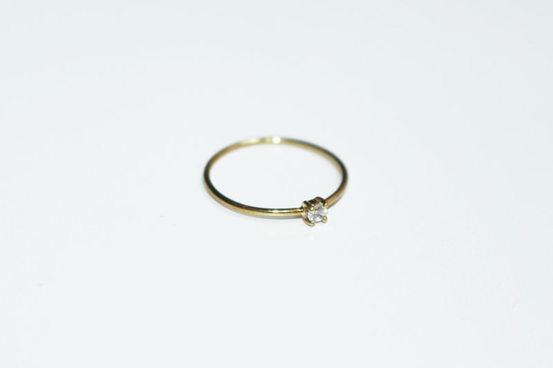 永恒系列 - 14k金古典钻戒 - 对戒 - 24k 金 金色