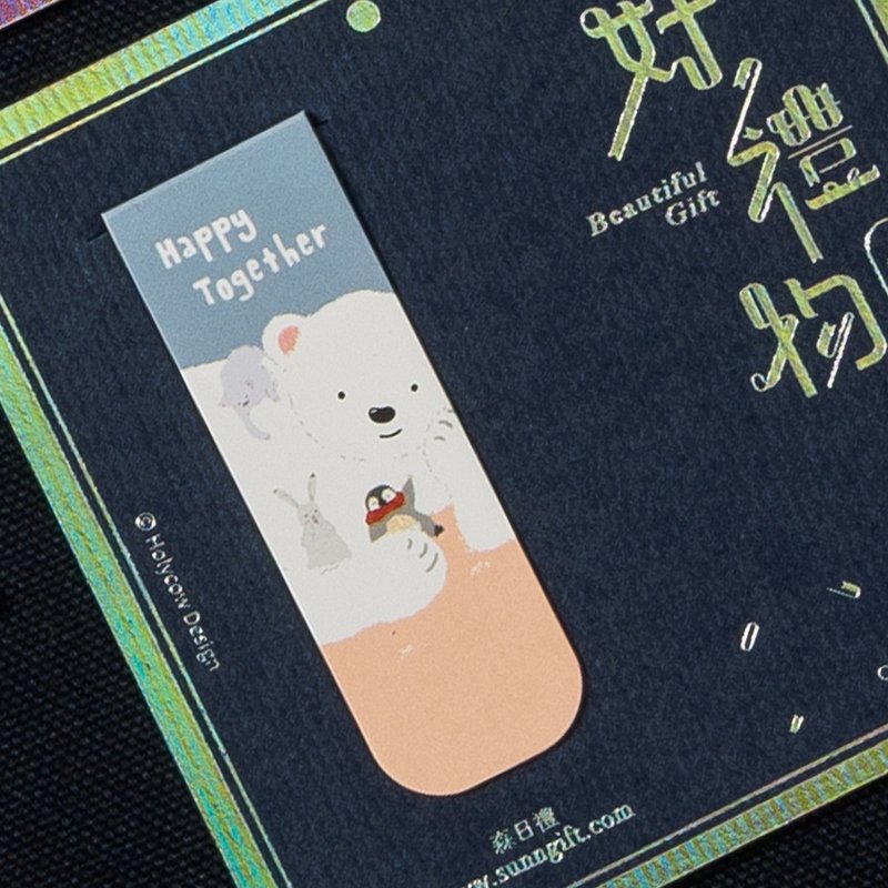 怀特熊系列书签磁铁-在一起做什么都好 - 书签 - 其他材质 