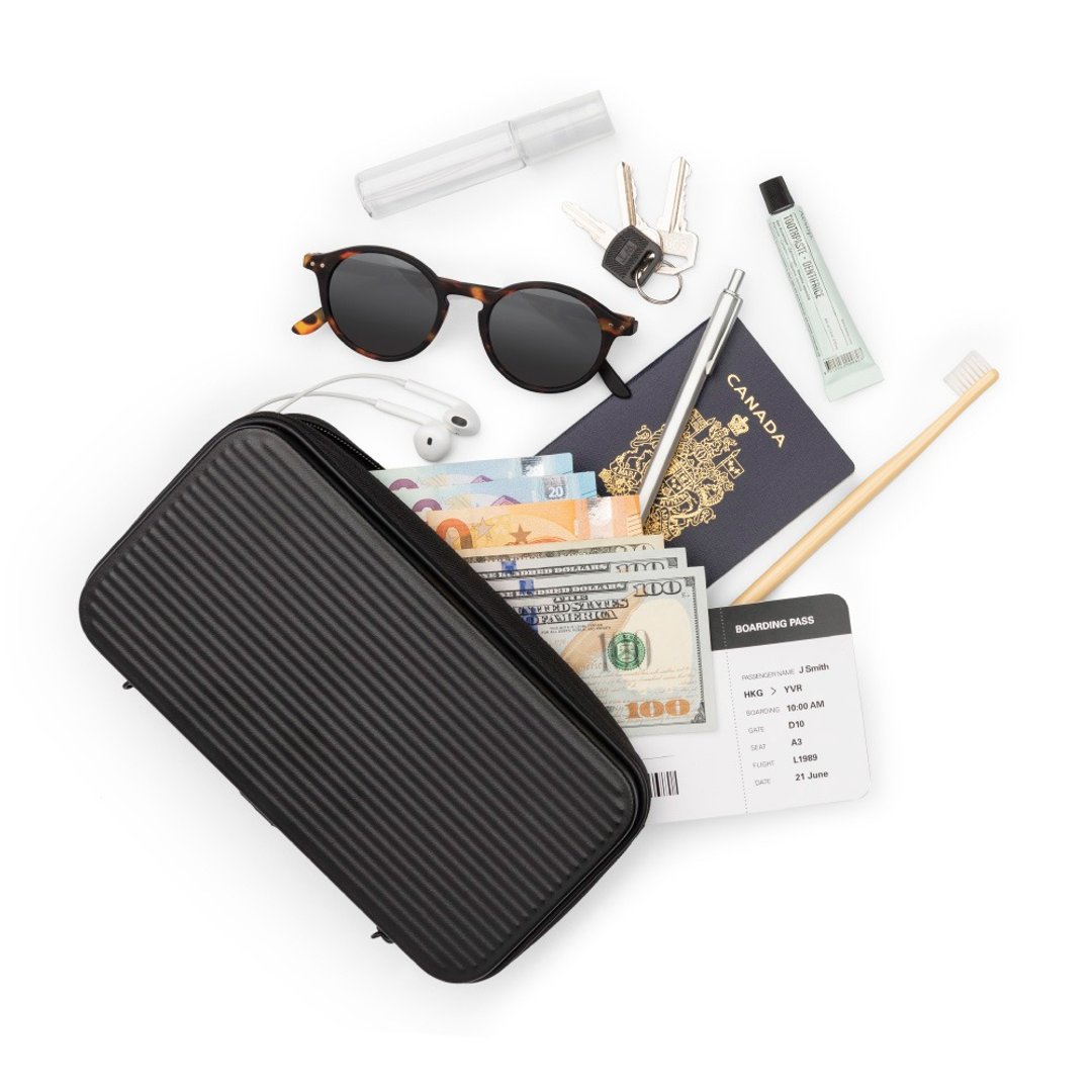 【LOJEL】Travel Organizer 硬壳盥洗包 黑色 - 颈枕/旅行枕 - 塑料 黑色