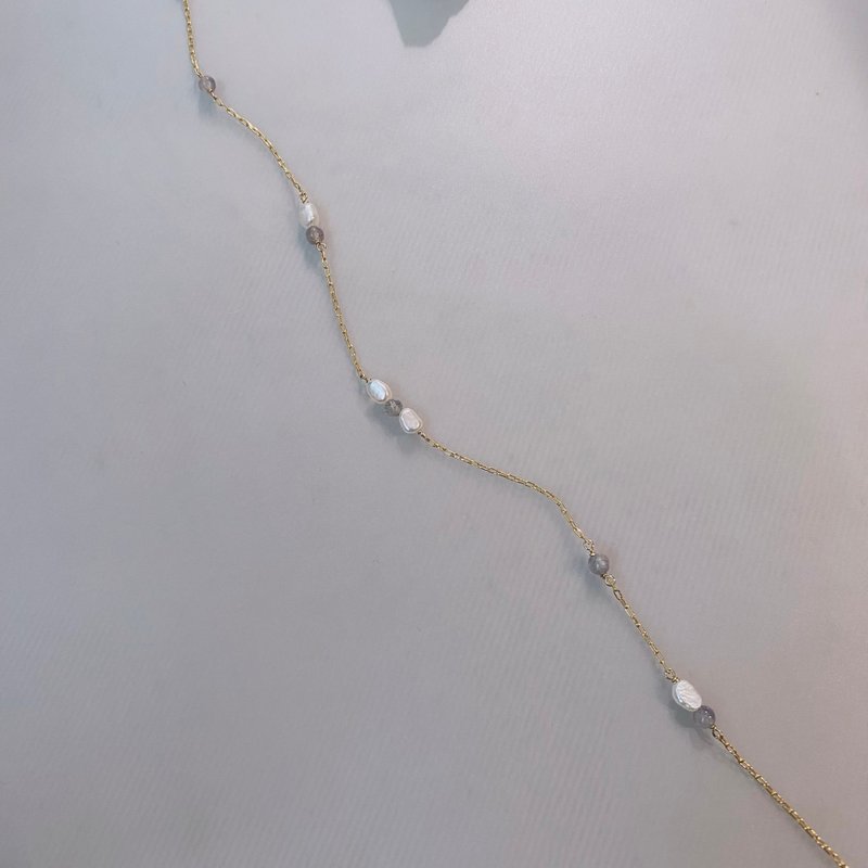 14K包金珍珠项链_ Lola 14KGF necklace - 项链 - 珍珠 白色