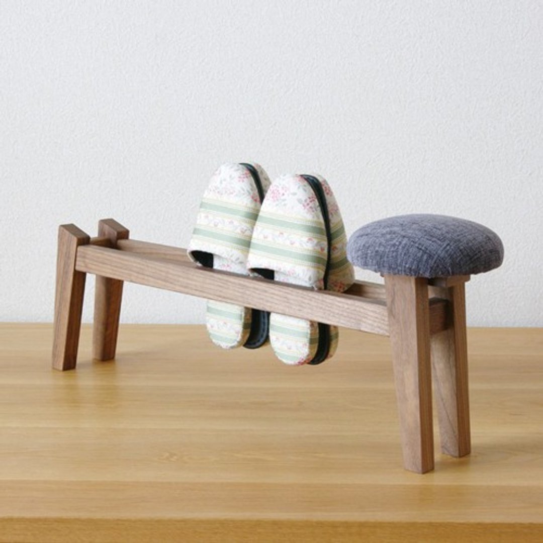 [Dakkusu] Slipper rack with seat 02 - 收纳用品 - 木头 