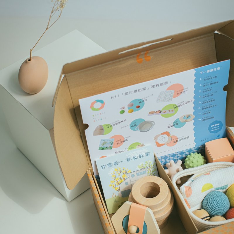 【欧美设计】成长发展分龄教玩具 玩中学成长盒 — 爬行模仿家 - 玩具/玩偶 - 木头 