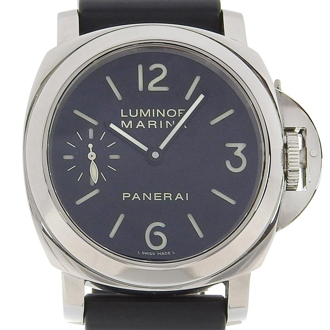 【日本直送】沛纳海 PANERAI Luminor Marina 手表 透视底盖 OP6567 I09**/2500 手动上链 小秒针 黑色表盘 男士【二手】 - 女表 - 不锈钢 黑色