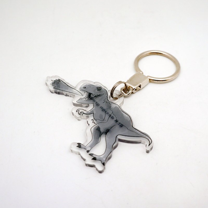 BLR 暴龙 BRAIN CANDY 联名款 钥匙圈 KR16 - 钥匙链/钥匙包 - 压克力 灰色