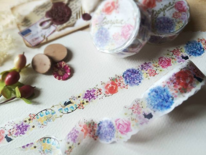 Rabbitoffee Masking Tape (No.1 - Bonjour!) - 纸胶带 - 纸 