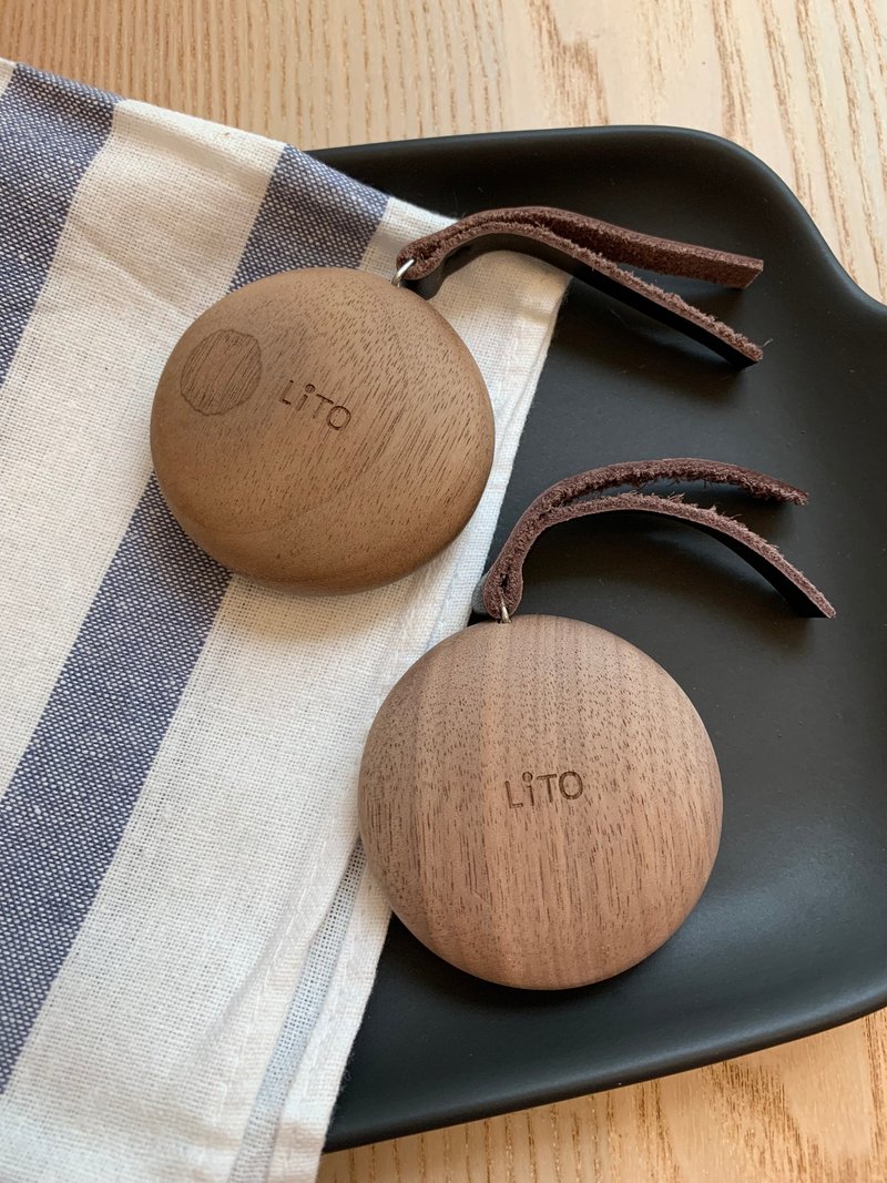 【展示品特卖】round / 圆石 手工木制小卷尺-胡桃木 - 其他 - 木头 咖啡色