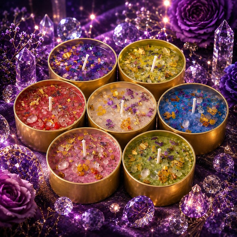 光与火许愿蜡烛 愿望蜡烛 祈愿香氛 丰盛 万事顺利 和好 桃花魅力 - 蜡烛/烛台 - 其他材质 多色