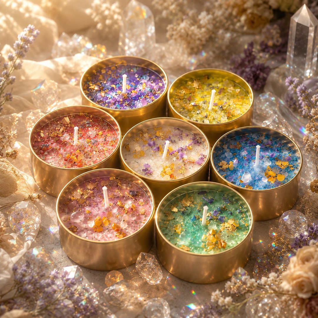 光与火许愿蜡烛 愿望蜡烛 祈愿香氛 丰盛 万事顺利 和好 桃花魅力 - 蜡烛/烛台 - 其他材质 多色