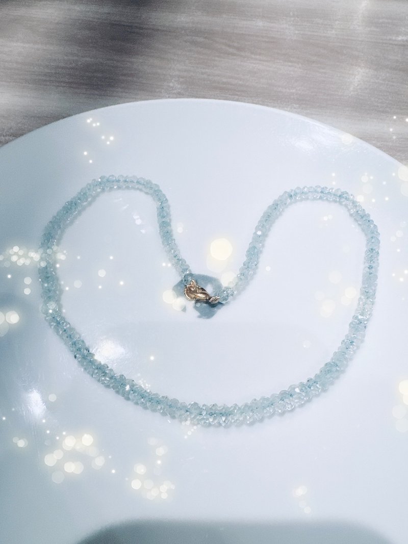 海蓝宝宝 - 项链 - 纯银 蓝色