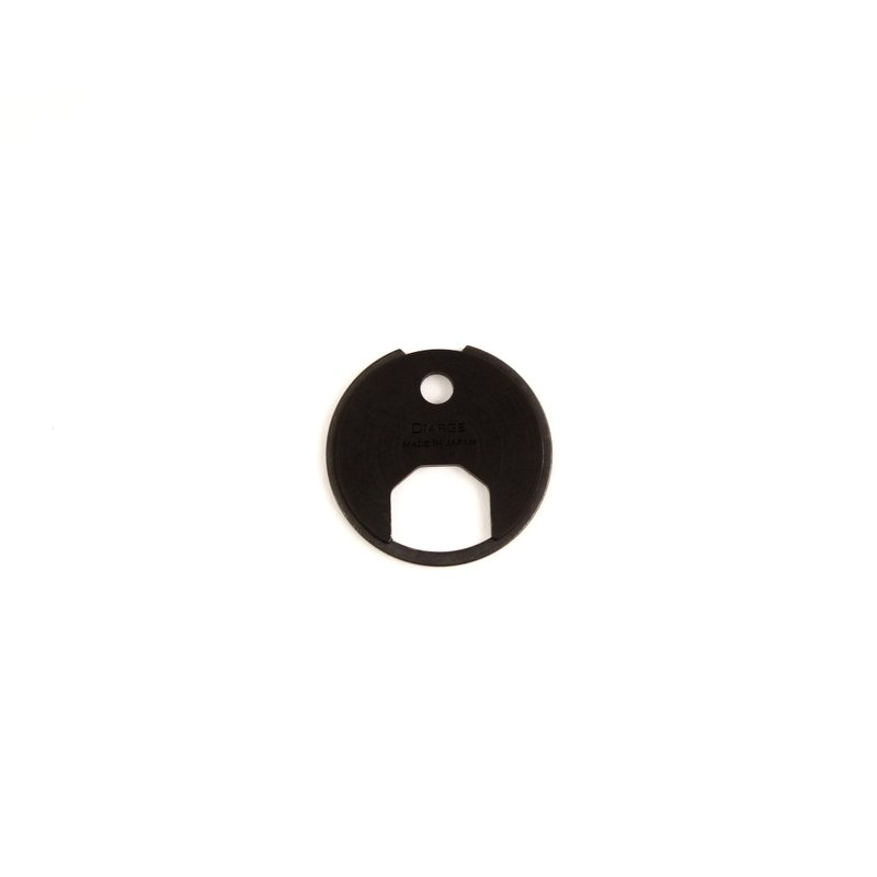 BRASS CIRCLE KEYRING 13324 BLK - 钥匙链/钥匙包 - 其他金属 黑色