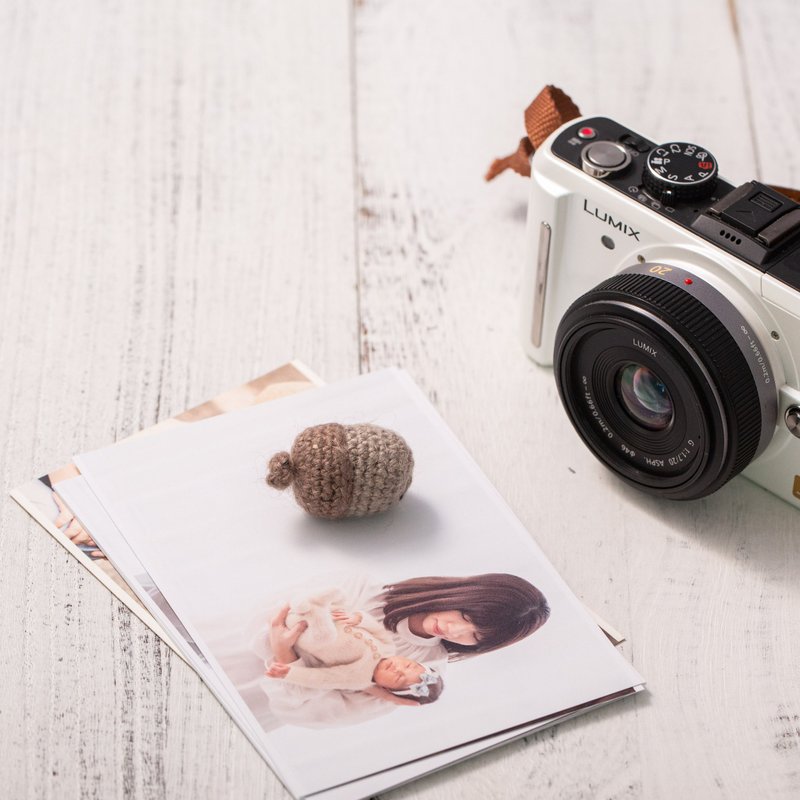 纯棉手工编织橡实果-专为新生儿宝宝打造的手工玩偶 - 婴儿饰品 - 棉．麻 咖啡色