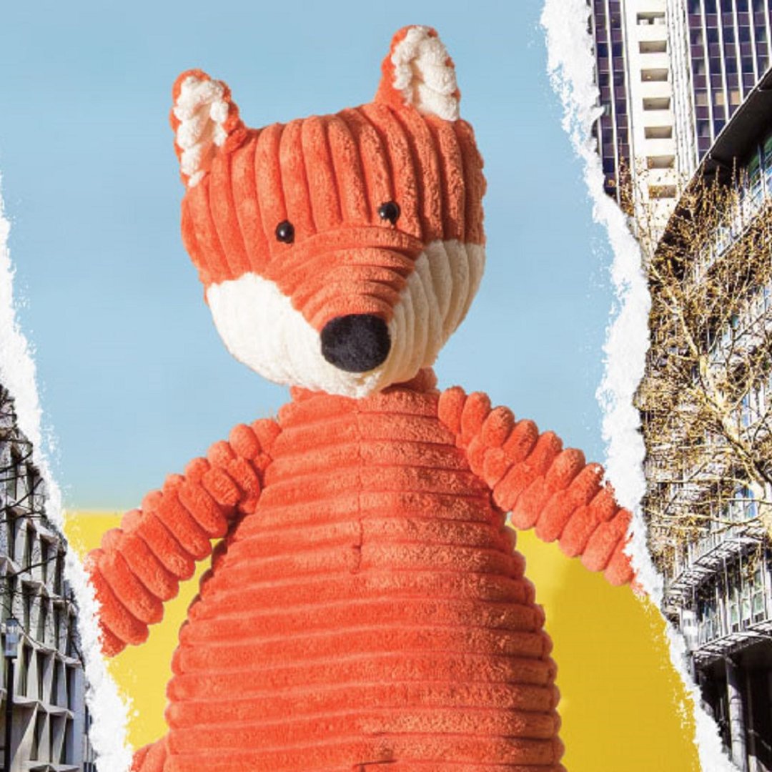 Jellycat Cordy Roy Fox 粗线条狐狸 38cm - 玩偶/公仔 - 聚酯纤维 金色