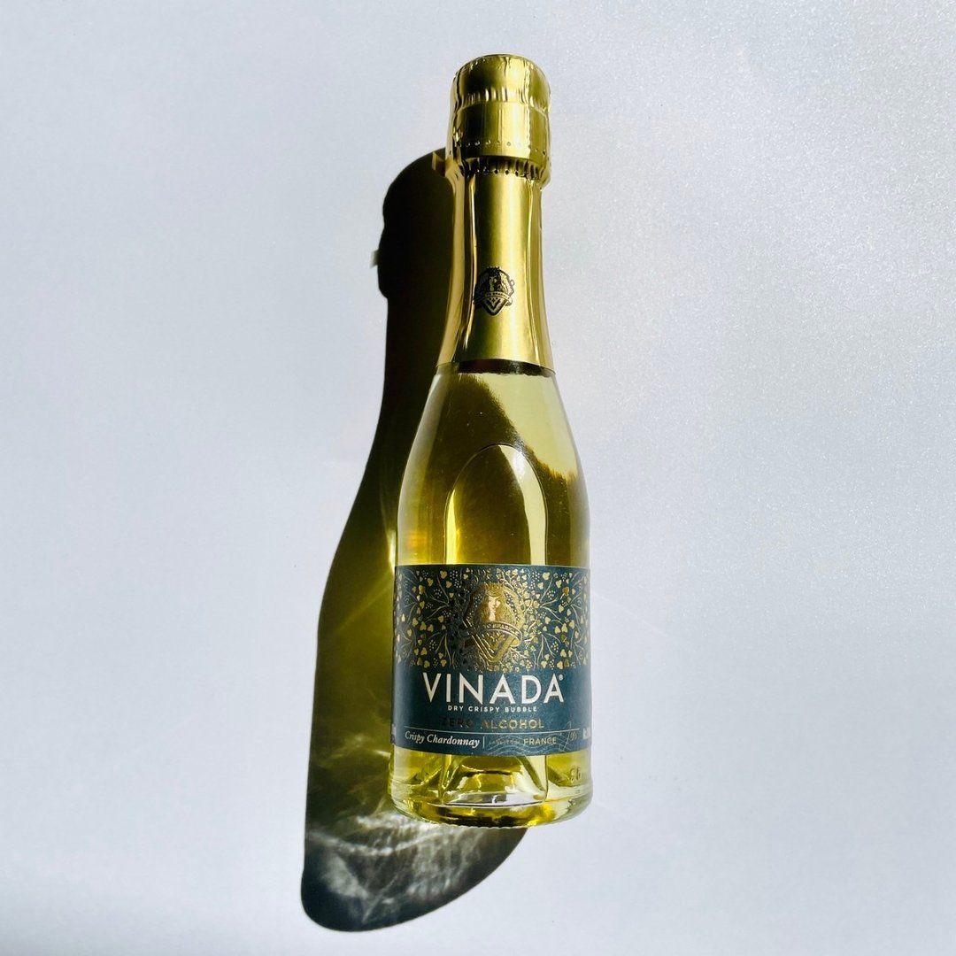 VINADA 薇娜妲 夏多内 无酒精气泡酒 白葡萄纯酿气泡 VEGAN 200ML - 其他 - 玻璃 金色
