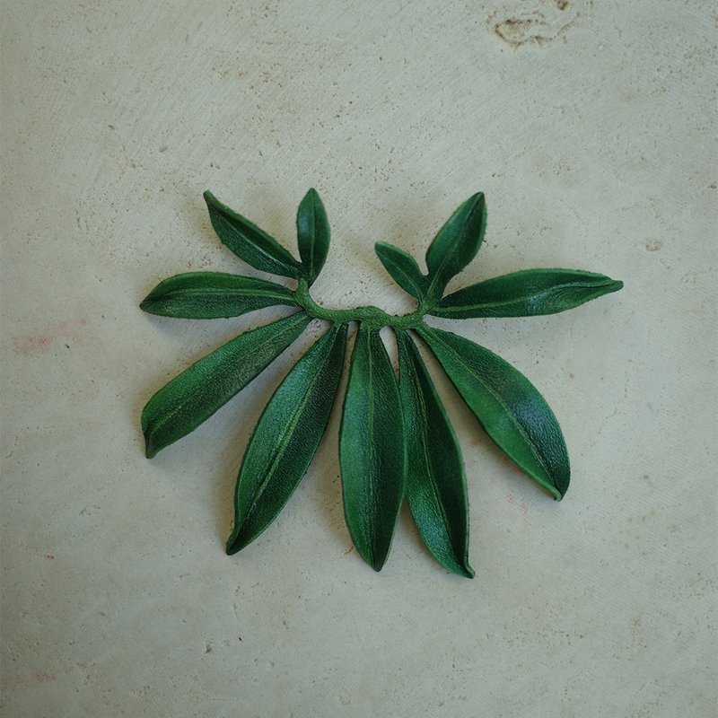 鹅掌蔓绿绒 Philodendron goeldii - 摆饰 - 真皮 绿色