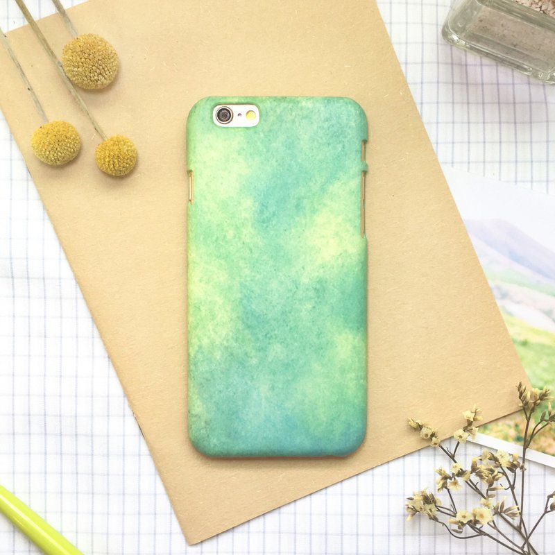 草原-手机壳 iphone samsung sony htc zenfone oppo LG - 手机壳/手机套 - 塑料 绿色