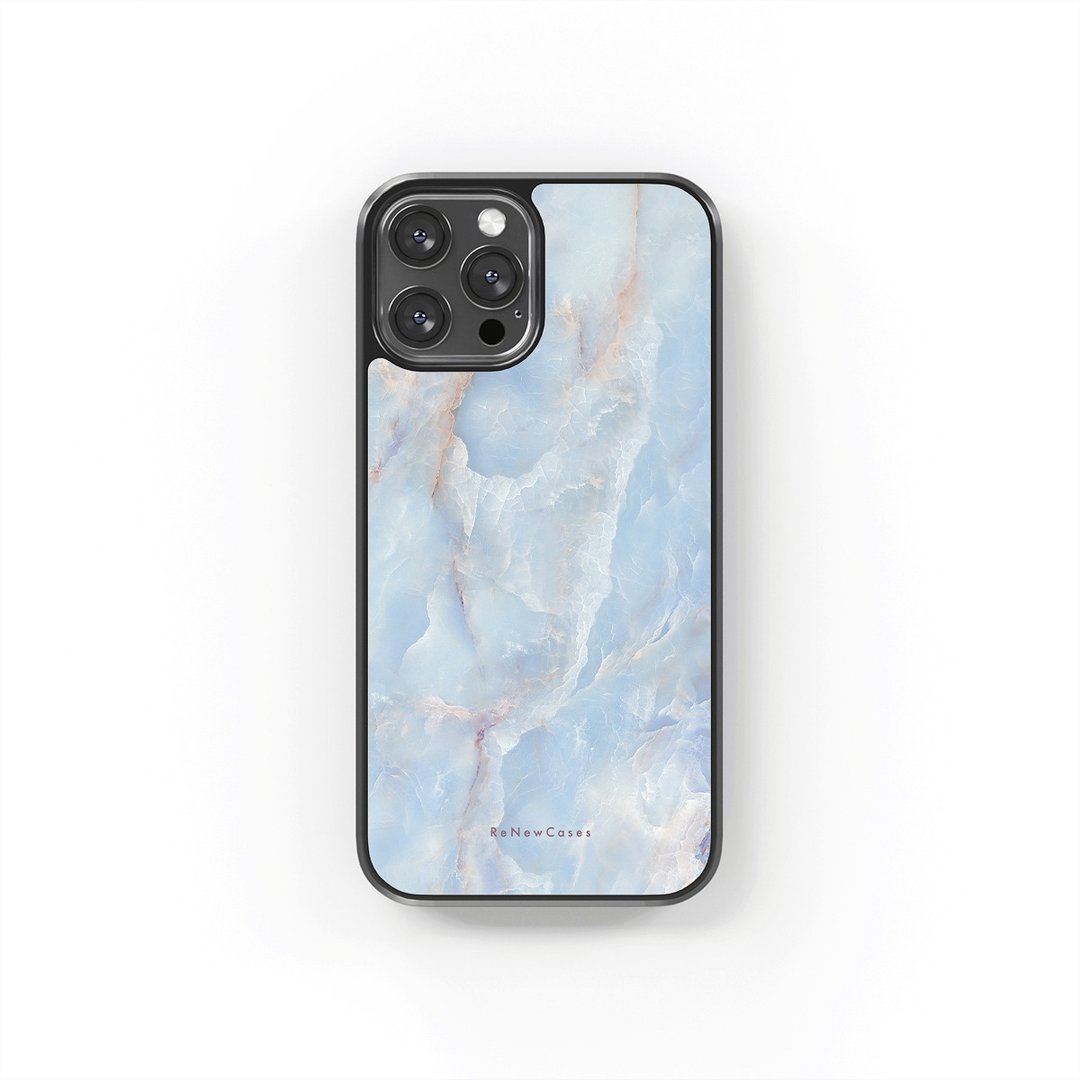 环保 再生材料 iPhone 三合一防摔手机壳 水蓝大理石纹 - 手机壳/手机套 - 环保材料 蓝色