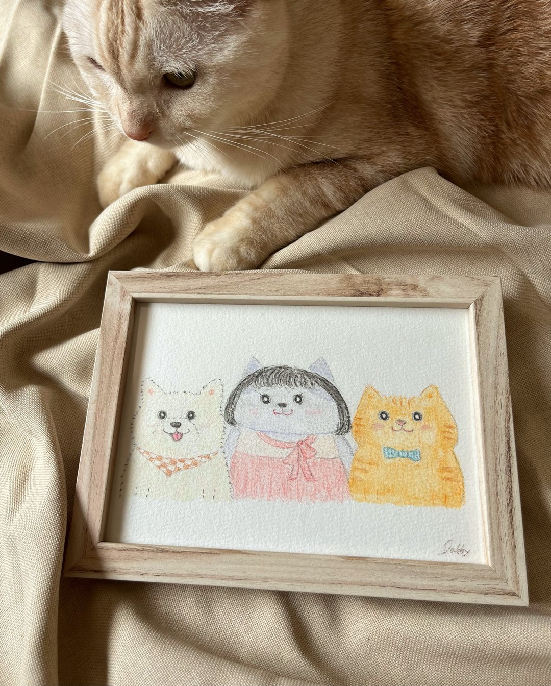 定制似颜绘 | 人画成猫 | 似猫绘 | 手绘 | 插画 - 订制画像 - 纸 