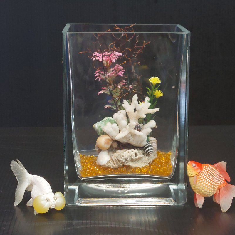 鱼缸 珊瑚造景、流木水草 组合造景 AM-003-XS-03 - 植栽/盆栽 - 玻璃 