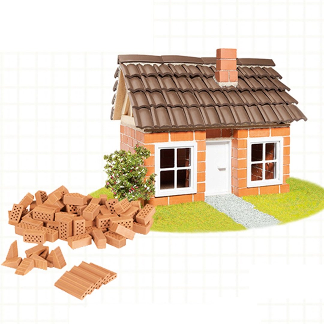【德国teifoc】DIY益智砖块建筑玩具 瓦房 - TEI4300 - 零件/散装材料/工具 - 其他材质 红色