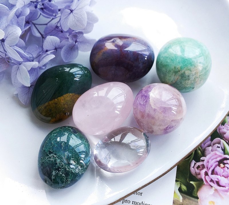 天然滚石组合 打磨件 消磁滚石 口袋能量石 天然矿石 原矿 - 摆饰 - 其他材质 