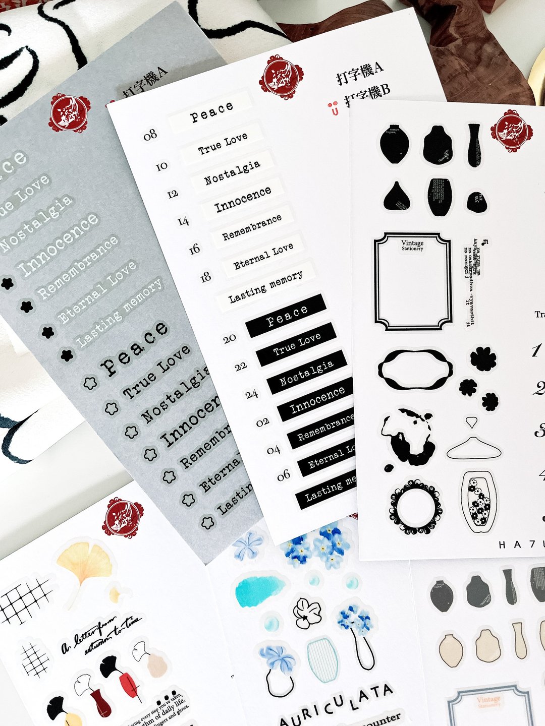 【Pinkoi 线下活动预购商品】纸用水晶转印贴组合(全套10款) - 贴纸 - 塑料 多色