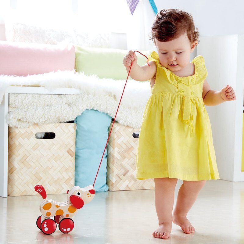 【德国Hape】拖拉狗佩佩学步牵绳玩具 - 玩具/玩偶 - 其他材质 多色