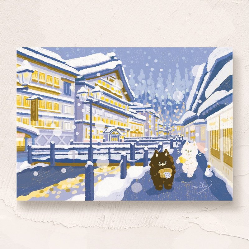 postcard-银山温泉 - 卡片/明信片 - 纸 多色