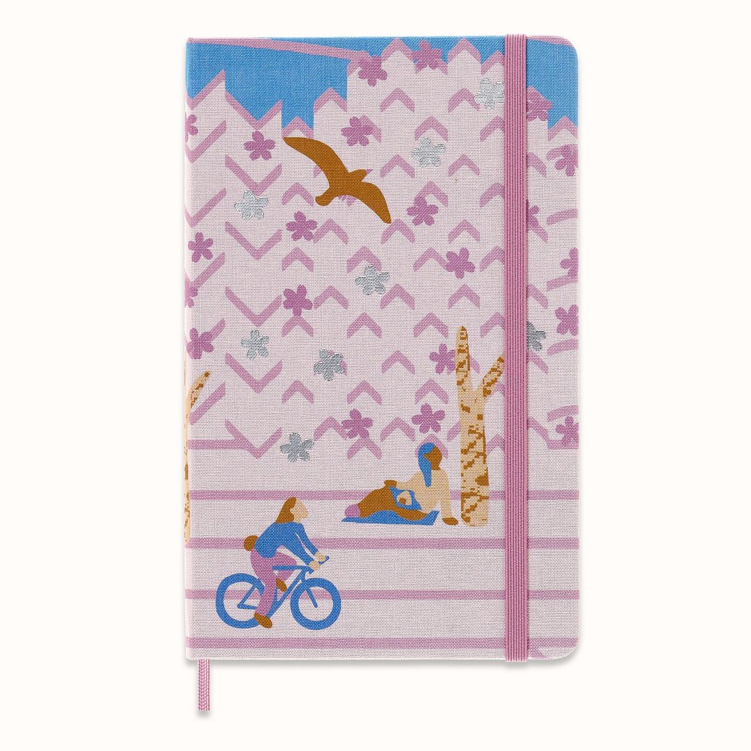 _勿上架_【限量】MOLESKINE 冰室友里限量樱花布面笔记本 L 型横 - 笔记本/手帐 - 纸 多色