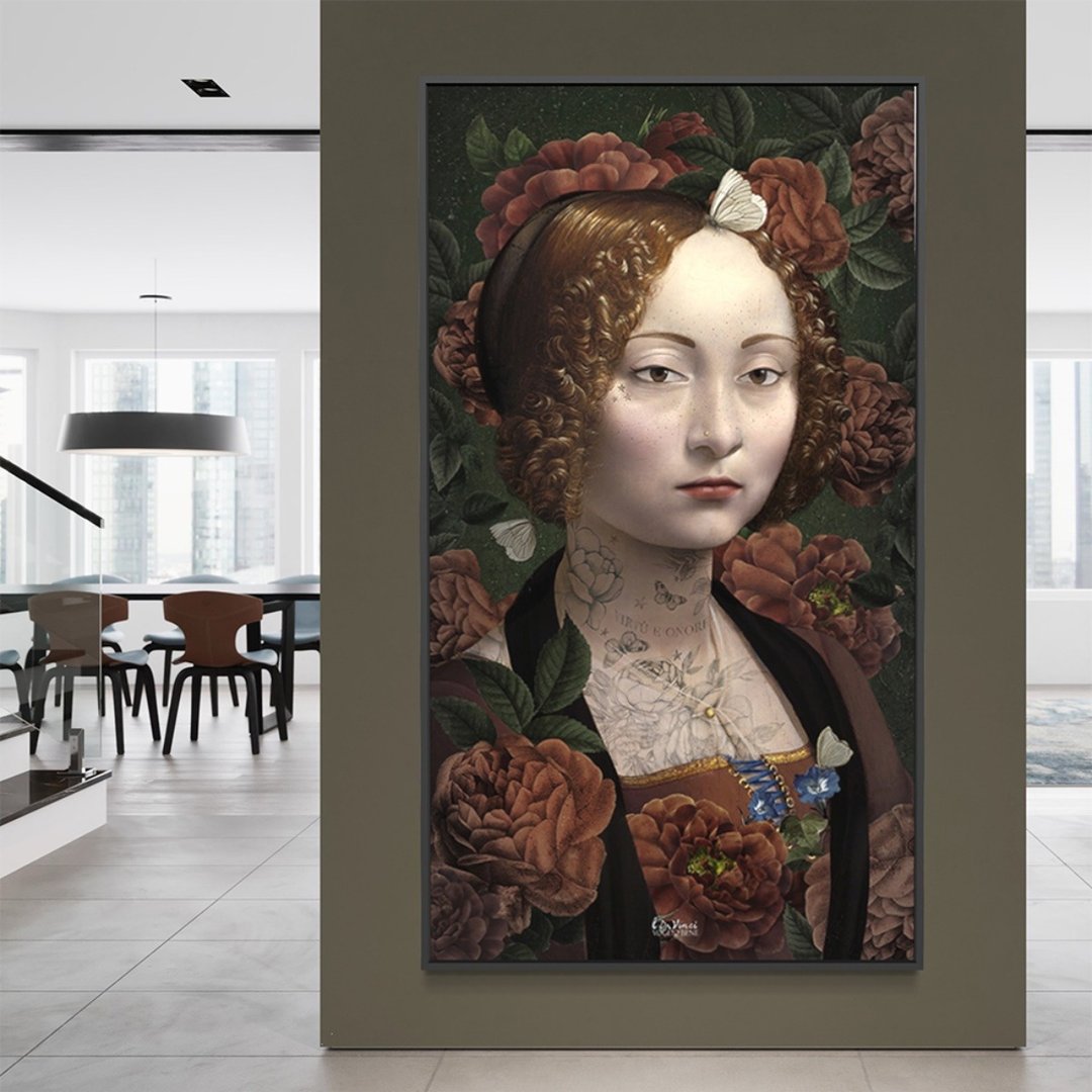 法国VOGLIO BENE吉内薇拉 超大型挂画/挂布/壁挂/装饰画 文艺复兴 - 海报/装饰画/版画 - 聚酯纤维 红色