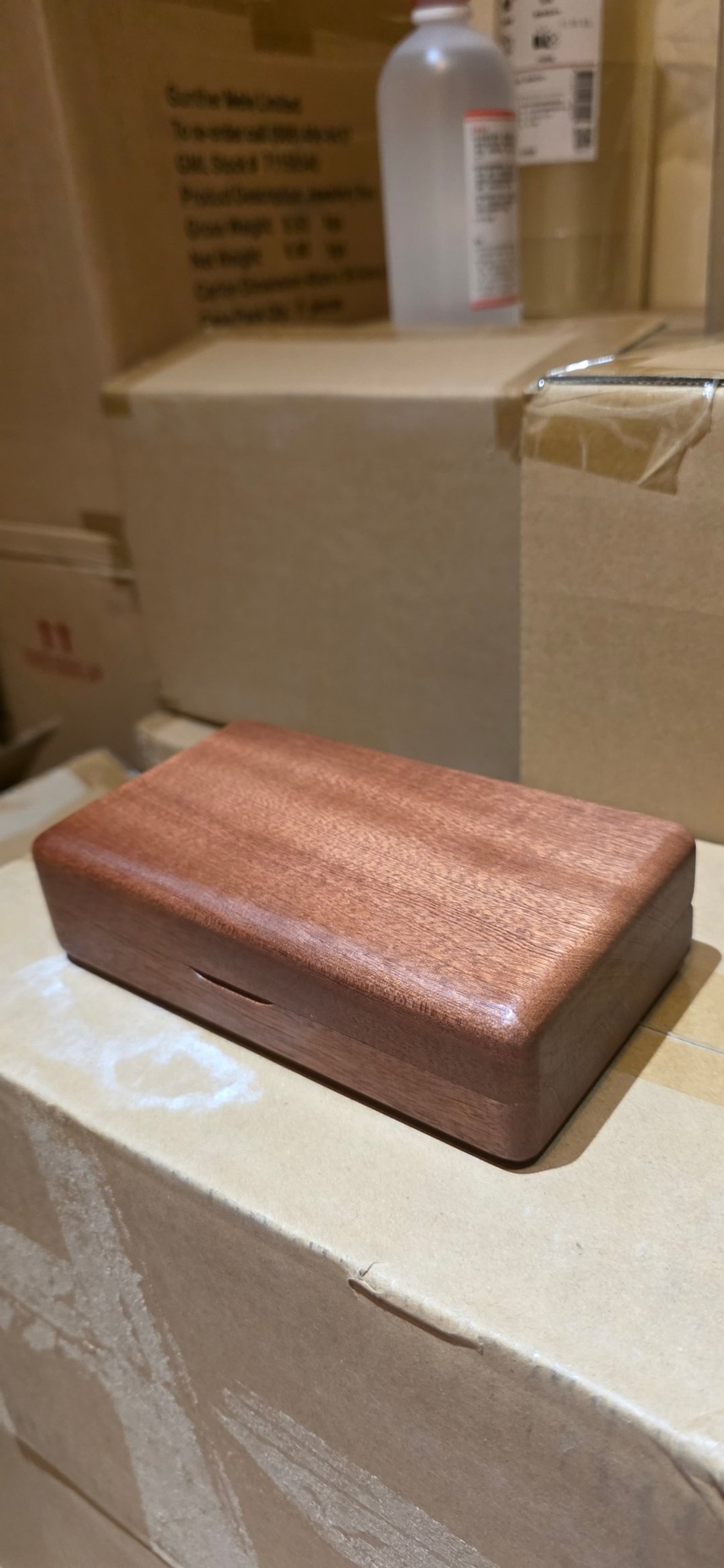 顶级乌檀木旅行随身饰品盒组 - 收纳用品 - 木头 咖啡色