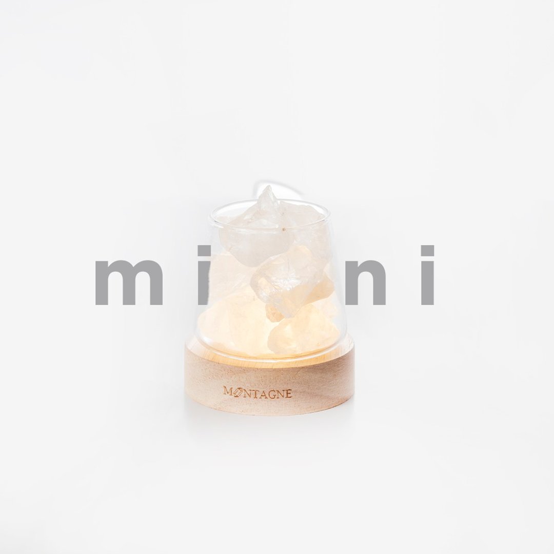 【Montagne】mini 水晶扩香组 | 白水晶 | 全效 X 生财 - 香薰/精油/线香 - 其他材质 白色