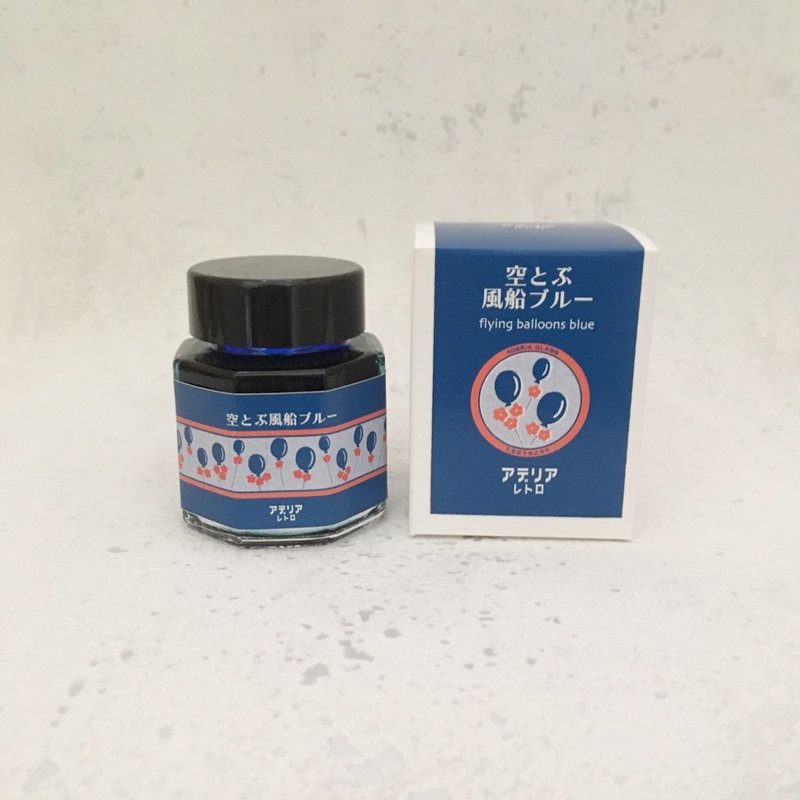 [Aderia Retro] 钢笔墨水，飞气球蓝 - 墨水 - 颜料 蓝色